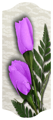 DARAY-C-052 2 Roses Lavender